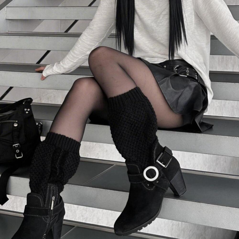 Indie Sleaze Slouchy Harness Grunge Boots Opium Cybercore